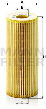 MANN-FILTER HU726/2x pro vozy AUDI, FORD, SEAT, SKODA, VW