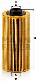 MANN-FILTER HU938/4x pro vozy BENTLEY, BMW, LAND ROVER,  ROLLS-ROYCE