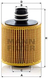 MANN-FILTER HU8006z pro vozy ALFA ROMEO, FIAT, JEEP, LANCIA, OPEL, SUZUKI