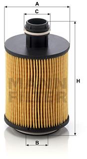 MANN-FILTER HU712/11x pro vozy ALFA ROMEO, CITROËN, FIAT, FORD, LANCIA, PEUGEOT, SUZUKI