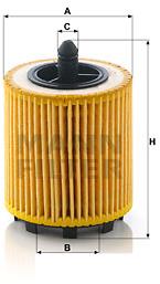 MANN-FILTER HU6007x pro vozy ALFA ROMEO, CADILLAC, FIAT, CHEVROLET, OPEL, SAAB