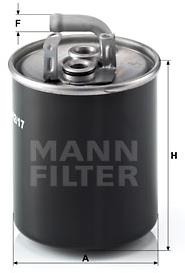 MANN-FILTER WK842/17 pro vozy MERCEDES-BENZ