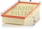 MANN-FILTER C39002 pro vozy AUDI;PORSCHE;VW
