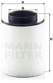 MANN-FILTER C17023 pro vozy AUDI