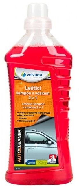 VELVANA leštící autošampon s voskem 2v1 1l