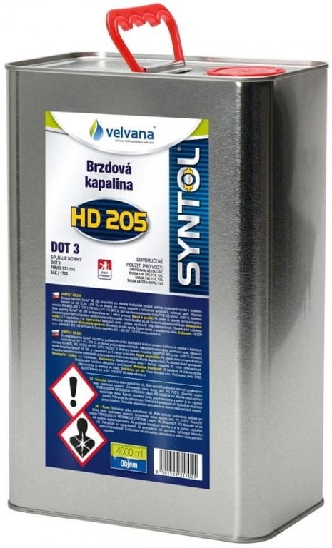 VELVANA Brzdová kapalina Syntol HD205 DOT3 4l