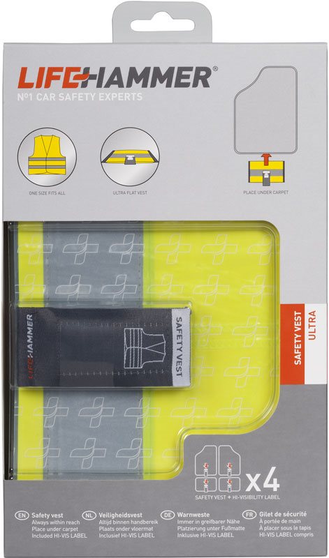 LIFEHAMMER Bezpečnostní vesta 4 ks – Ultra
