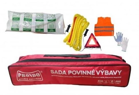 AGBA Sada povinné výbavy v brašně dle vyhl. č.206/2018 Sb.
