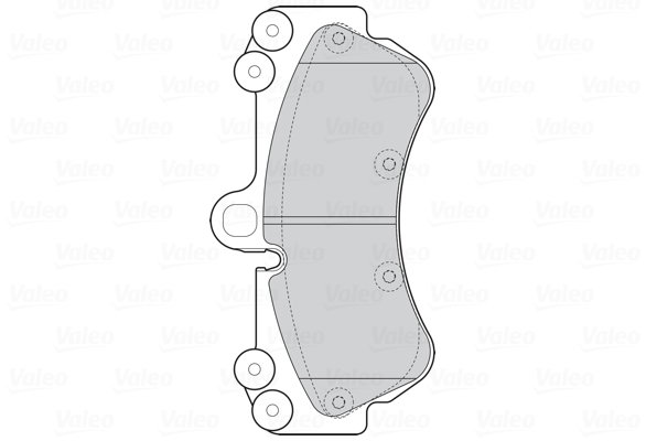 VALEO Brzdové destičky 302287