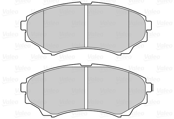 VALEO Brzdové destičky 601555