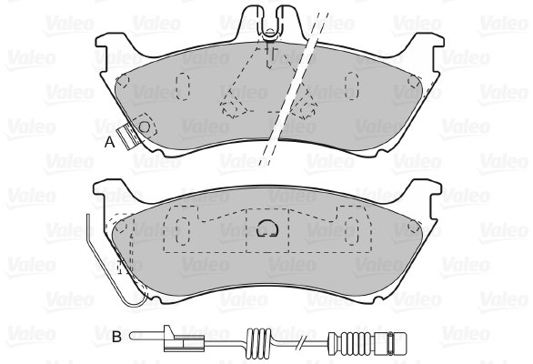 VALEO Brzdové destičky 598813
