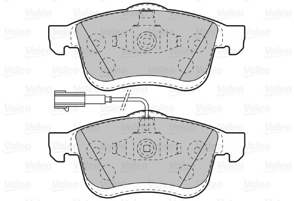 VALEO Brzdové destičky 601014