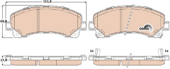 TRW Brzdové destičky GDB3545