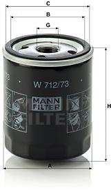 MANN-FILTER W712/73