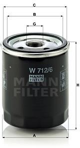MANN-FILTER W712/6