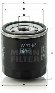 MANN-FILTER W714/3