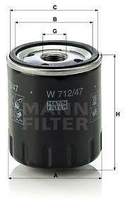MANN-FILTER W712/47