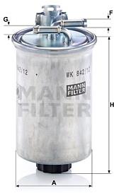 MANN-FILTER WK842/12x