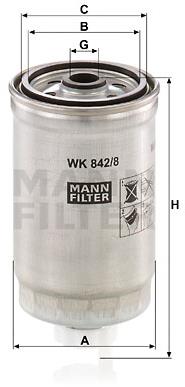 MANN-FILTER WK842/8