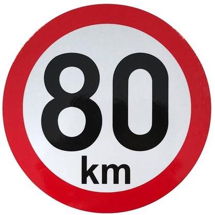ACI Omezení rychlosti 80 km retroreflexní průměr 150 mm