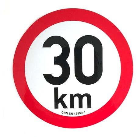 ACI Omezení rychlosti 30 km retroreflexní pr. 200 mm (na přívěsy)