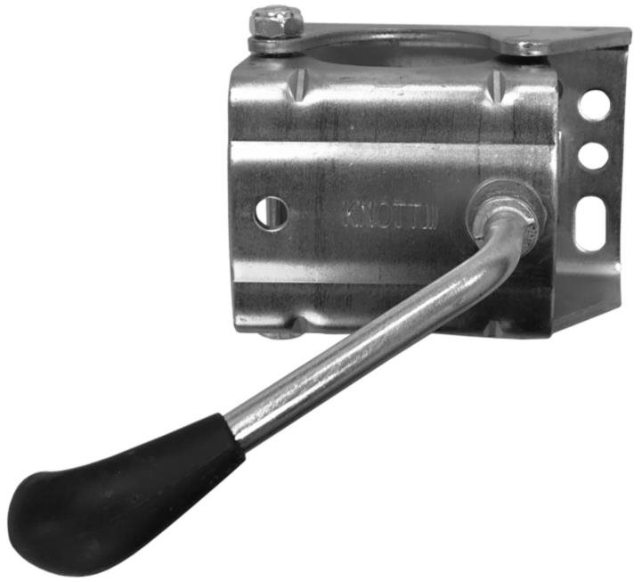 ACI Držák opěrného kolečka 60 mm KNOTT rozevírací, plech