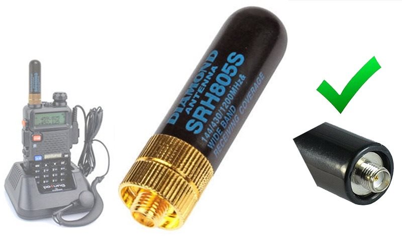 OEM Triband anténa SRH 805 SMA female