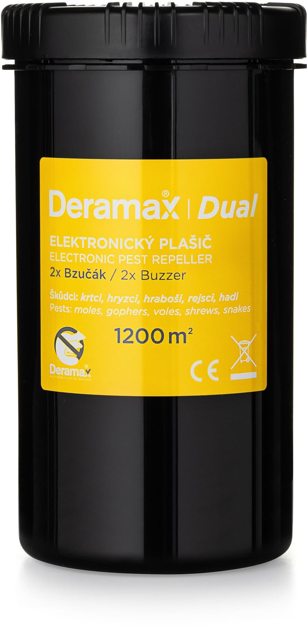 Deramax-Dual Elektronický plašič  krtků a hryzců