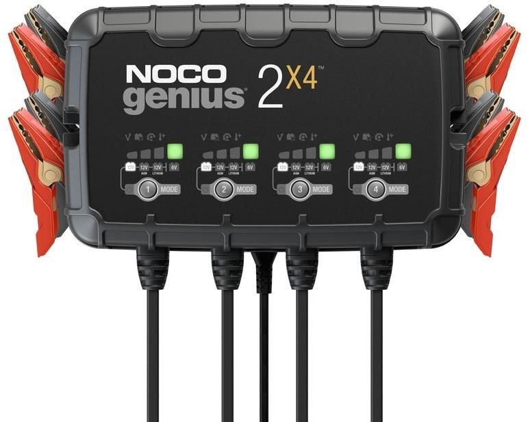 NOCO nabíječka pro nabíjení 4 baterií 2x4, 6/12 V, 2-40 Ah, 2 A