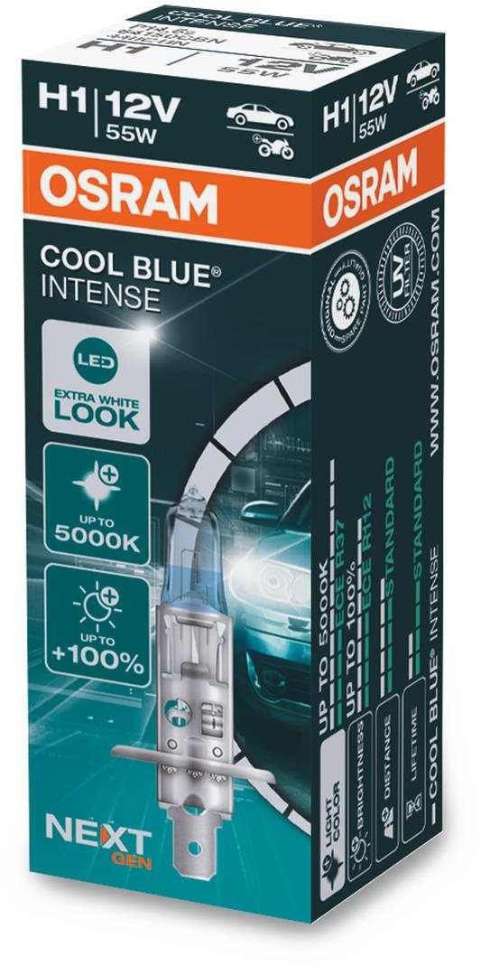 OSRAM H1 Cool Blue Intense, 12V, 55W, P14,5s, krabička