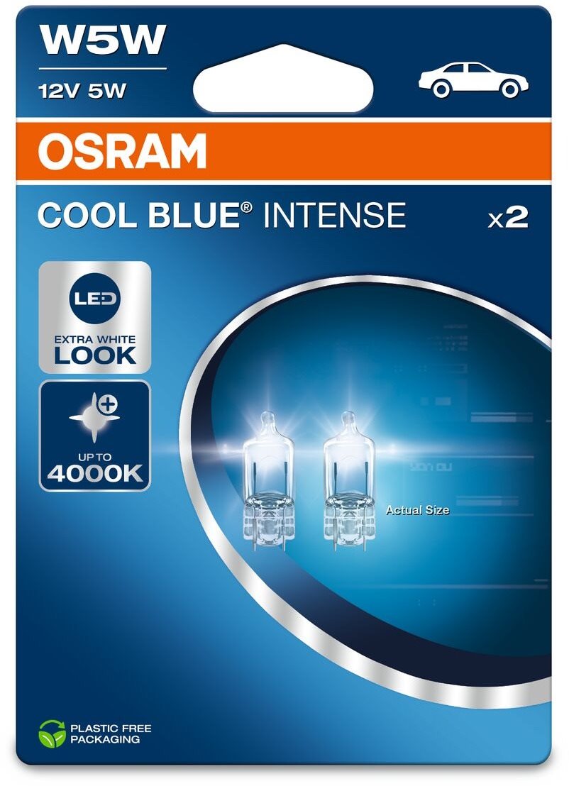 Osram Cool Blue Intense W5W, 12V, 5W, W2.1x9.5d, 2 kusy v balení