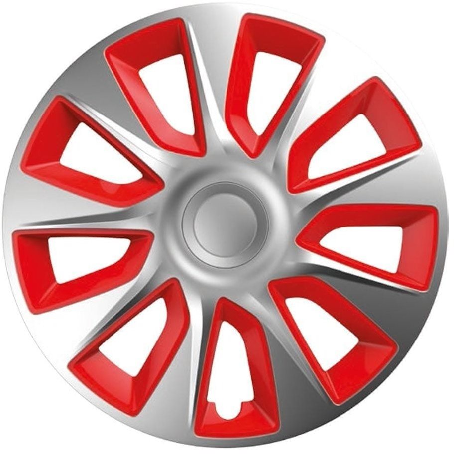 Versaco Poklice Stratos silver/red 13" sada 4ks