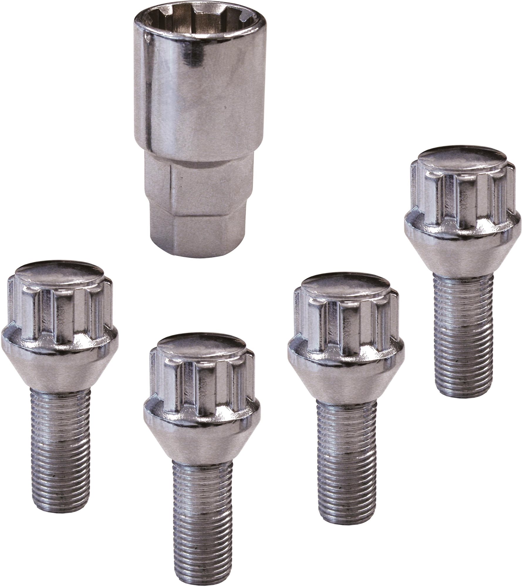 Carpoint Pojistné šrouby kol M12x1,25x26mm Conical