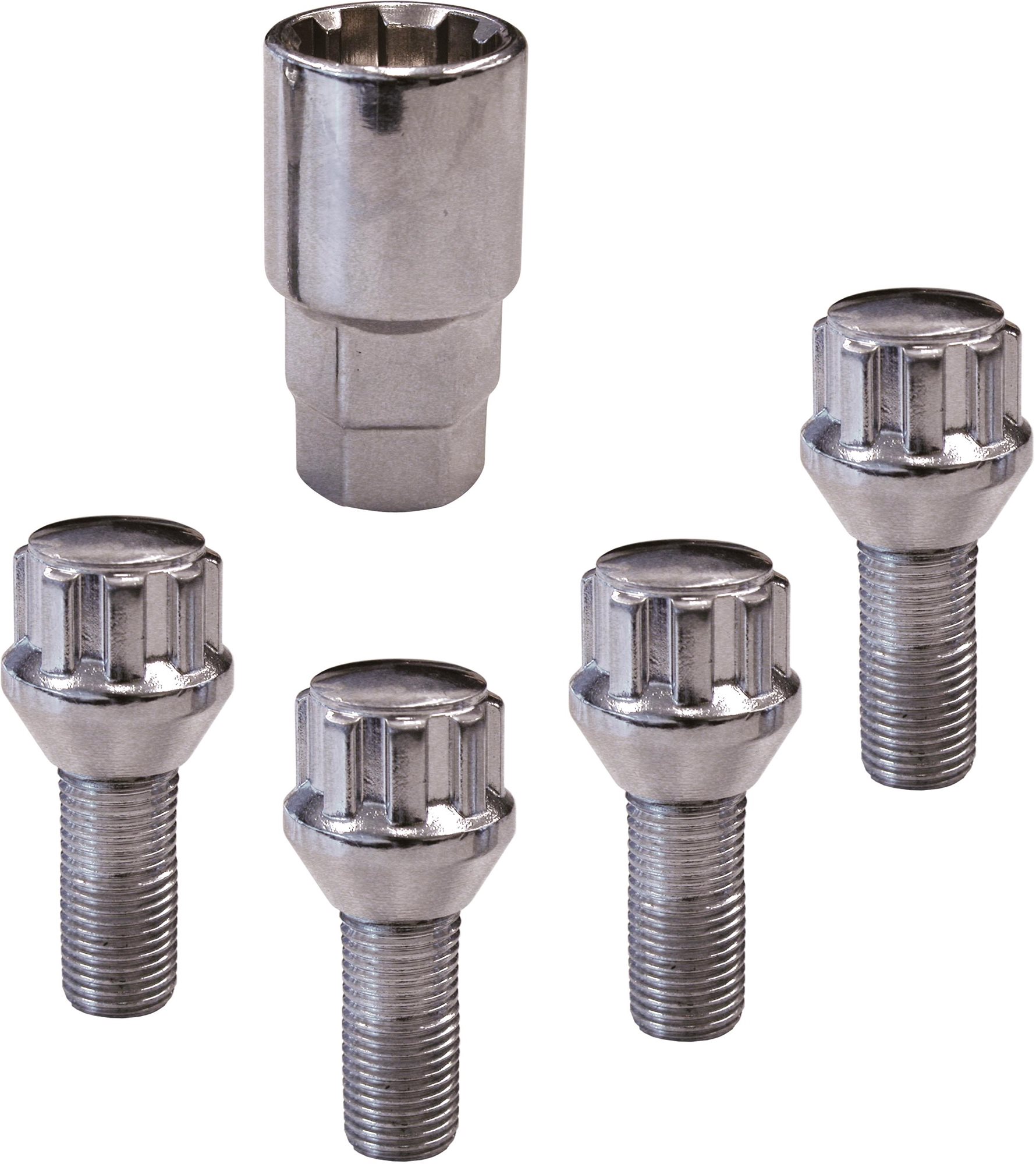 Carpoint Pojistné šrouby kol M14x1,5x26mm Ball