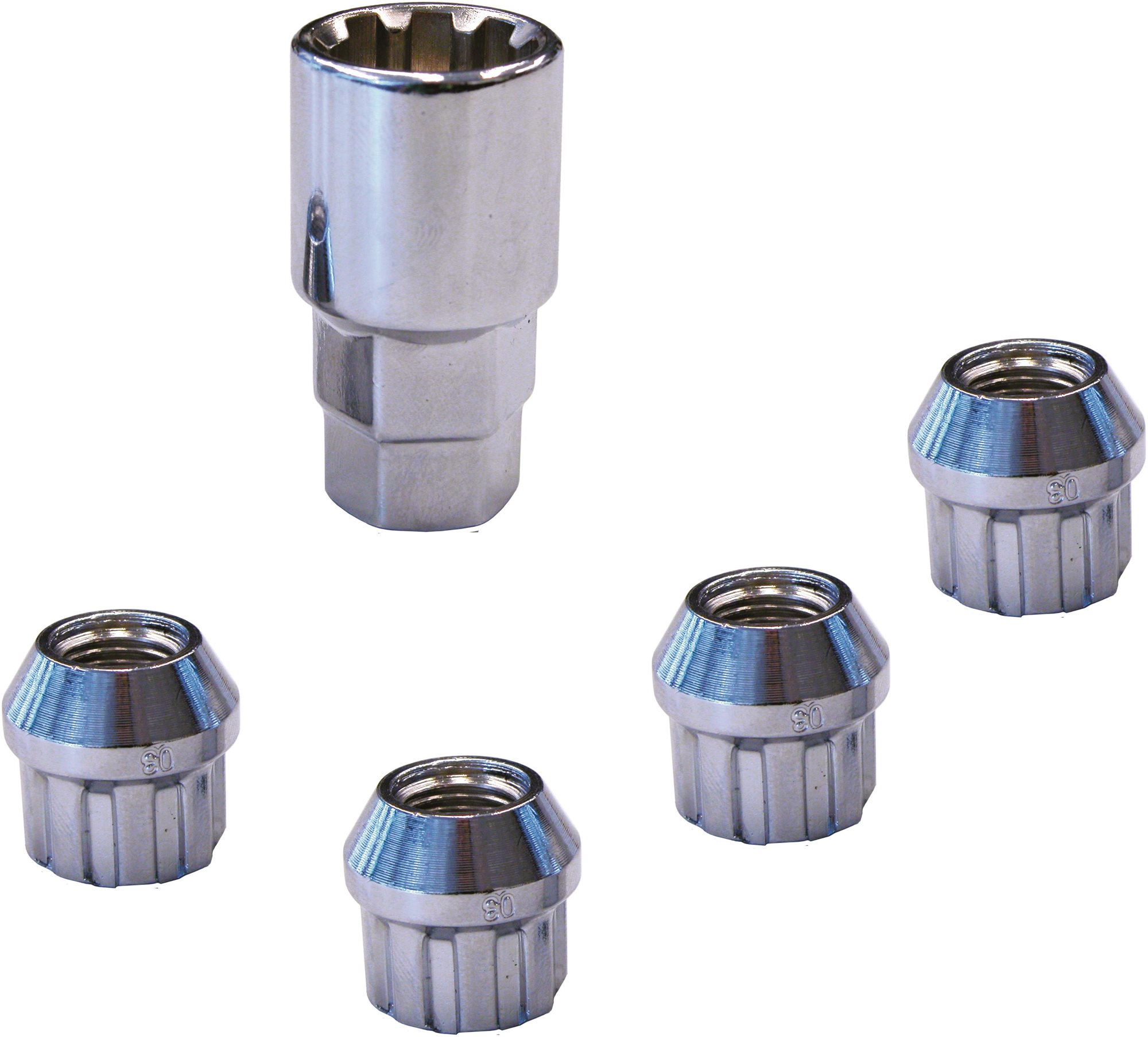 Carpoint Pojistné matice kol M12x1,25mm Conical