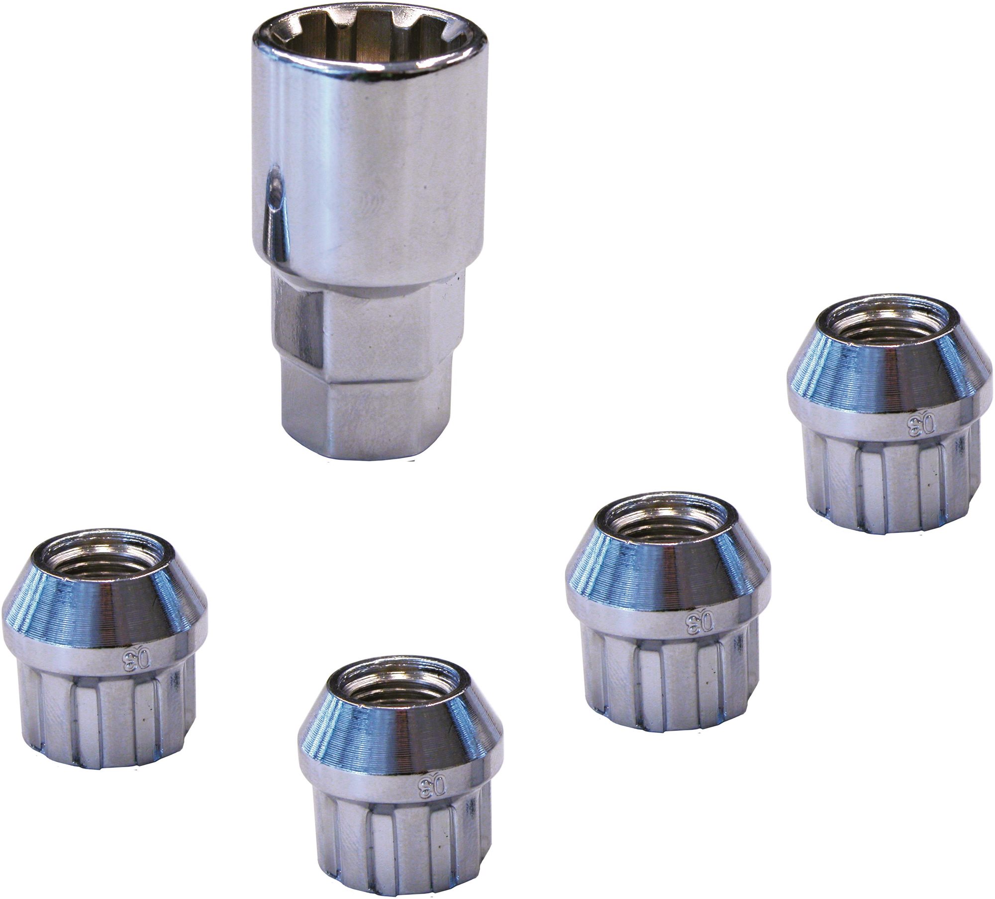 Carpoint Pojistné matice kol M12x1,5mm Ball