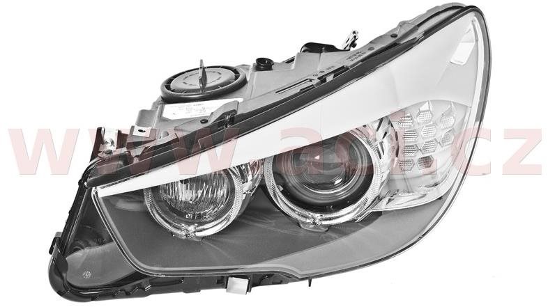 HELLA BMW 5GT 09- př. světlo BI-XENON D1S+H7 s natáčením do zatáčky   L