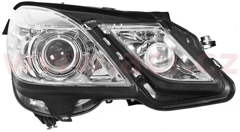 HELLA MERCEDES-BENZ W212 "E" 09- př. světlo BI-XENON D1S+H7 s natáčením do zatáčky (prvovýroba) P