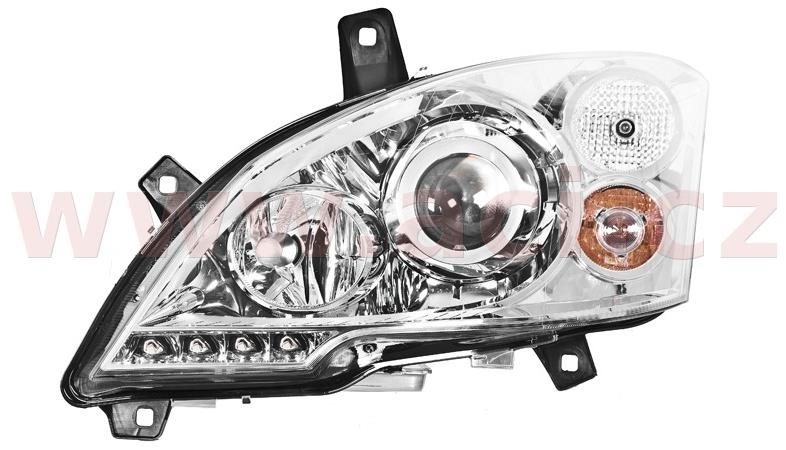HELLA MERCEDES-BENZ VIANO 10- př. světlo BI-XENON D1S+H7+LED se světlem do zatáčky (prvovýroba) L