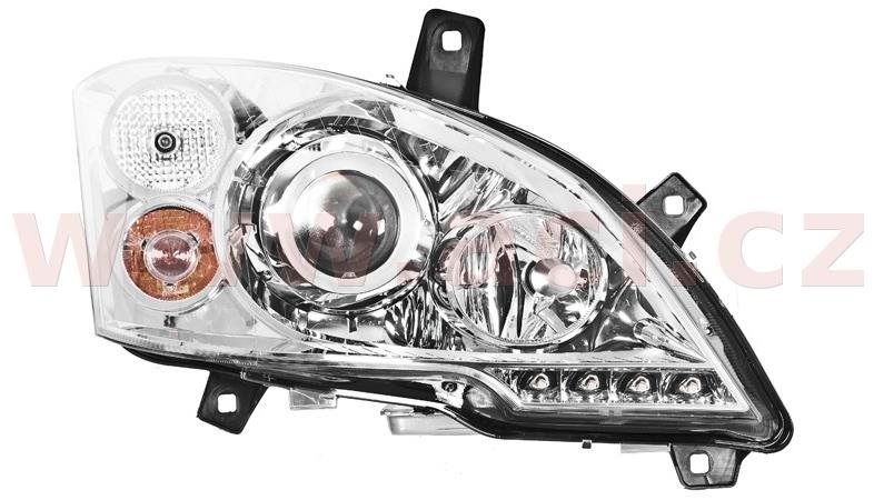 HELLA MERCEDES-BENZ VIANO 10- př. světlo BI-XENON D1S+H7+LED se světlem do zatáčky (prvovýroba) P