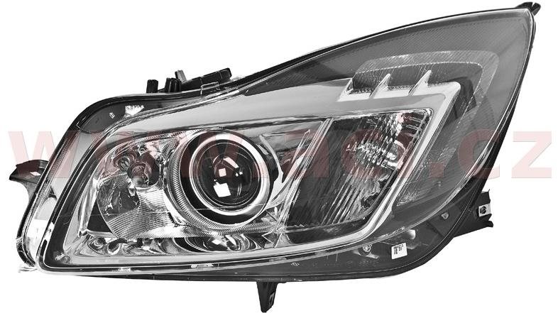 HELLA OPEL Insignia 08- př. světlo BI-XENON D1S+H11 s denním svícením a s natáčením do zatáčky (prv
