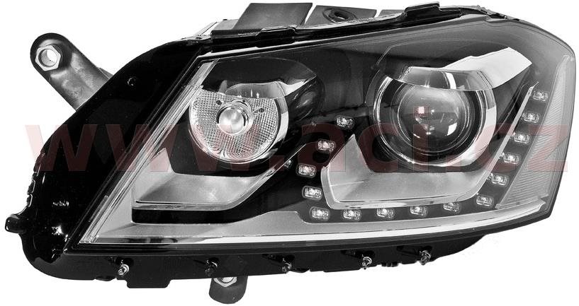 VALEO VW PASSAT 11-14 př. světlo XENON D3S+LED s natáčením do zatáčky a adaptivním sklonem, s denním