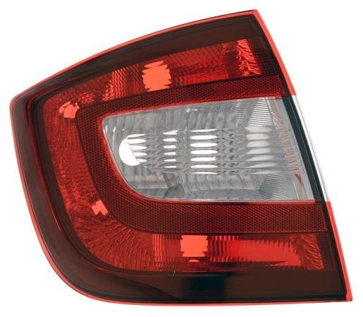 HELLA ŠKODA RAPID 12- zad. světlo (bez obj.) tmavé L