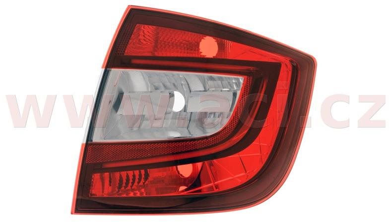 HELLA ŠKODA RAPID 12- zad. světlo (bez obj.) s koncovým LED světlem, P
