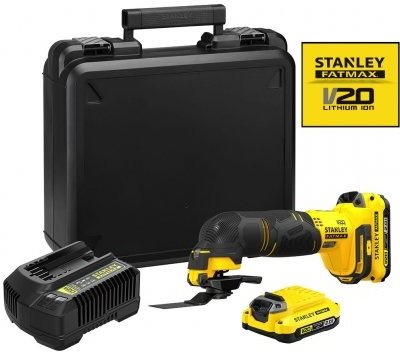 Stanley FatMax SFMCE500D2K-QW 18 V V20 AKU MULTIFUNKČNÍ OSCILAČNÍ BRUSKA