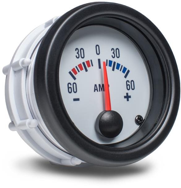 Auto Gauge - ukazatel el. Napětí bílý
