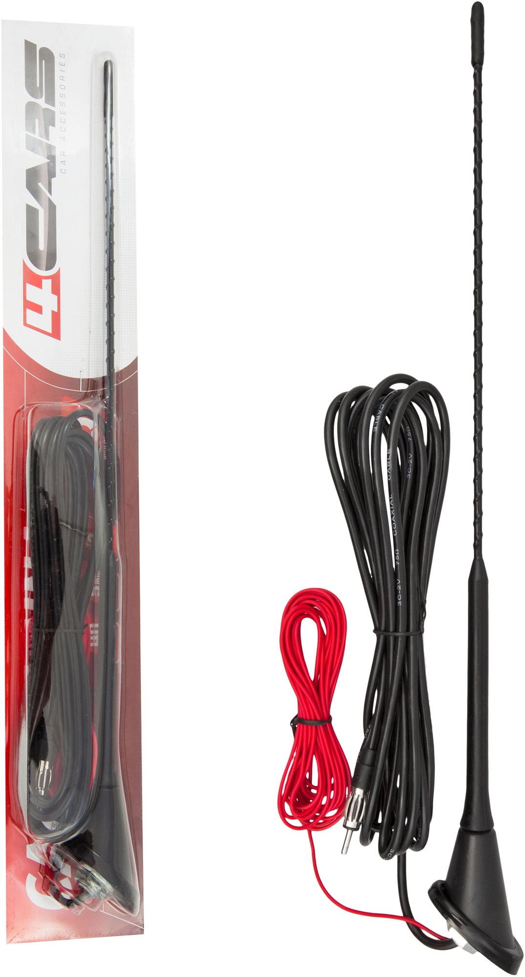 4Cars anténa střešní VW Golf se zesilovačem 40cm 5mm