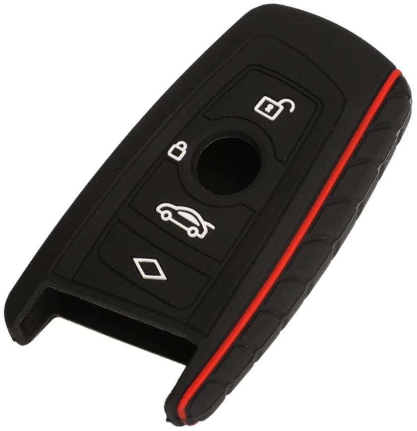 UNI Silikonový obal na klíček BMW F10 F20 F30 Z4 X1 X3 X4 M1 M2 M3 1 2 3 5 7 4 červeno-černý MS-0481