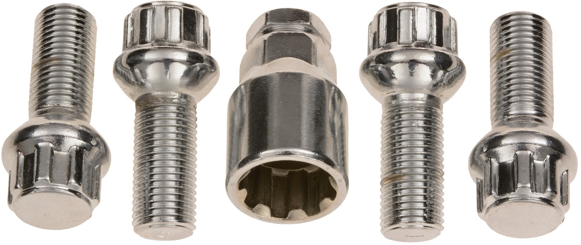 ACI Bezpečnostní šrouby na kola, závit M14x1.5, kulové sedlo, délka závitu 30 mm