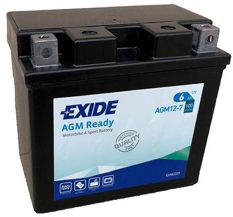 EXIDE BIKE AGM Ready 6Ah, 12V, AGM12-7 (YTZ7S-BS)